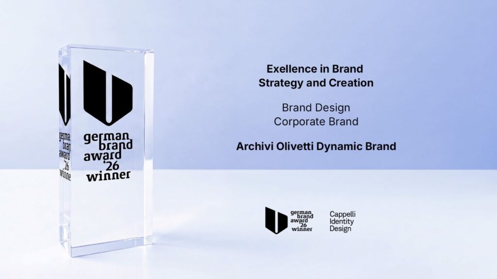Terzo premio internazionale per il Dynamic brand Archivi Olivetti al German Brand Award 2026